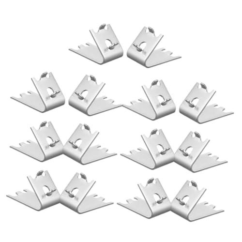 TEHAUX 14 Stück Teiliges Kühlschrank Regalhalter aus Edelstahl Verstellbare Abnehmbare Metallklemmen für Gefrierschrank Robuste Regalstützen zur Einfachen Montage und Optimierung des TEHAUX 14 Stück Teiliges Kühlschrank Regalhalter aus Edelstahl Verstellbare Abnehmbare Metallklemmen für Gefrierschrank Robuste Regalstützen zur Einfachen Montage und Optimierung des von TEHAUX