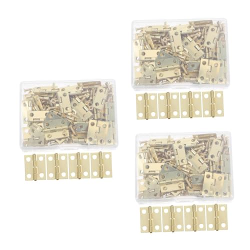 TEHAUX 150 Stck. Teiliges Mini Scharniere mit Schrauben in Praktischer Aufbewahrungsbox Robuste Eisen Scharniere für DIY Bastelprojekte Holzkisten Schmuckkästen und Möbelrestauration TEHAUX 150 Stck. Teiliges Mini Scharniere mit Schrauben in Praktischer Aufbewahrungsbox Robuste Eisen Scharniere für DIY Bastelprojekte Holzkisten Schmuckkästen und Möbelrestauration von TEHAUX