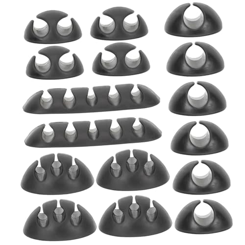 TEHAUX 16 Stück Teiliges Kabelclips Selbstklebend Kabelhalter für Schreibtisch Kabelmanagement Flexibel Kompakt zur Praktischen Kabelführung im Büro und Zuhause TEHAUX 16 Stück Teiliges Kabelclips Selbstklebend Kabelhalter für Schreibtisch Kabelmanagement Flexibel Kompakt zur Praktischen Kabelführung im Büro und Zuhause von TEHAUX