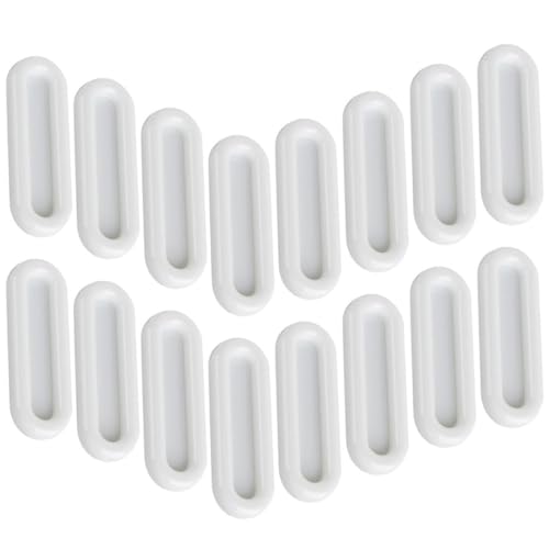 TEHAUX 16 Stück Teiliges Selbstklebende Tür Fenstergriffe aus Kunststoff Vielseitige Möbelgriffe mit Starker Haftung Einfache Montage für Schränke Glas Holzflächen Praktisches Zubehör von TEHAUX