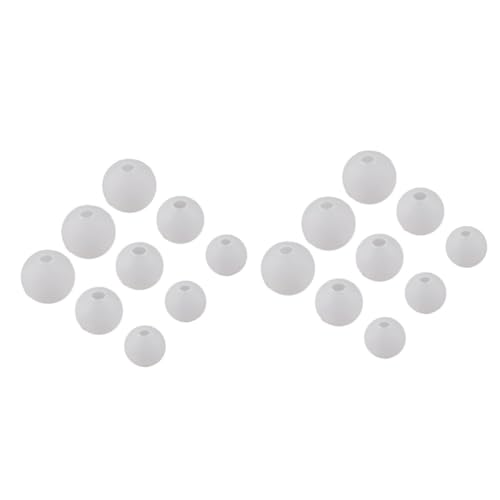 TEHAUX 18 Stück Kristall Epoxidform Kugelform Silikonform Kugelform Kleine Formen Herstellen Mini Epoxidform Bastelkugel Harzform Kristallharzform Weiß von TEHAUX