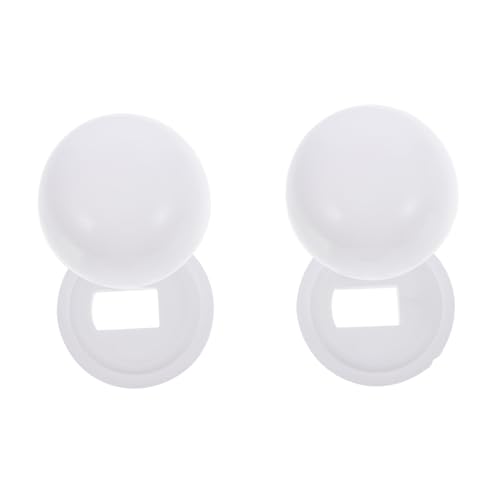 TEHAUX 2 Paar Toilettenschrauben abdeckungen Bolzenkappen für Wc Sitz Befestigung Rostschutz Einfache Montage und Reinigung Ersatz für Toilettenboden bolzen TEHAUX 2 Paar Toilettenschrauben abdeckungen Bolzenkappen für Wc Sitz Befestigung Rostschutz Einfache Montage und Reinigung Ersatz für Toilettenboden bolzen von TEHAUX