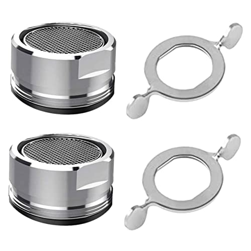 TEHAUX 2 Sätze Faucet Bubbler Set Sprudler mit Filtereinsatz und Schlüssel Teiliges Set für Verbesserten Wasserfluss und Spritzschutz im Haushalt von TEHAUX