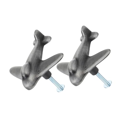 TEHAUX 2 Sätze Flugzeug Schrankgriffe Schwarz Gebürstet Kinderzimmer Möbelknöpfe mit Ergonomischem Design Einfache Montage Moderne Schubladengriffe für Kommoden Kleiderschränke und TEHAUX 2 Sätze Flugzeug Schrankgriffe Schwarz Gebürstet Kinderzimmer Möbelknöpfe mit Ergonomischem Design Einfache Montage Moderne Schubladengriffe für Kommoden Kleiderschränke und von TEHAUX