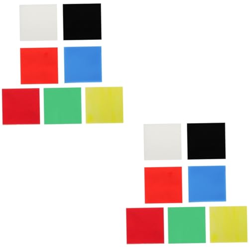 TEHAUX 2 Sätze Led-transparenter Filmbildschirm Schnitzel-kit Fenster-Vinyl Fenster Tönungsfolie Barmatten Schnitzen Mikrowelle Verschmelzen Colorful Heißschmelzendes Glas 7 Stück * 2 von TEHAUX