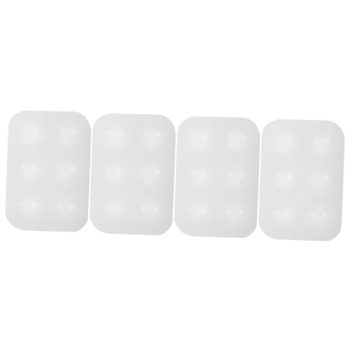 TEHAUX 2 Sätze Silikon Siliziummischpalette Gouache Malen Sie Paletten Tragbar Malplatte Farbe Waschen Professional Malerei Tablett Kieselgel 2 Stücke * 2 von TEHAUX