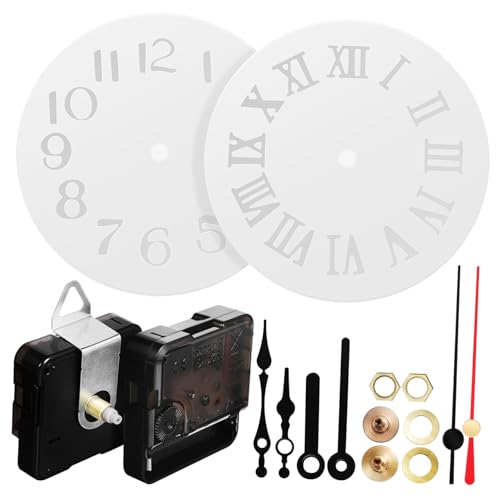 TEHAUX 2 Sätze Silikon Uhrenwerk Ersatzkit mit Harzform DIY Wanduhr Mechanismus Batterie Betrieben Inklusive Zeiger und Haken für Uhr Reparatur und Bastelprojekte TEHAUX 2 Sätze Silikon Uhrenwerk Ersatzkit mit Harzform DIY Wanduhr Mechanismus Batterie Betrieben Inklusive Zeiger und Haken für Uhr Reparatur und Bastelprojekte von TEHAUX