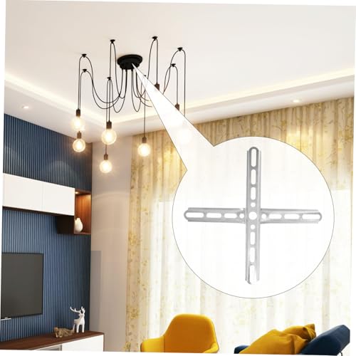 TEHAUX 2 Sätze Stabile Metall Deckenhalterung Kreuzform Lampenbefestigung für Wohnzimmer Deckenleuchte Kronleuchter Montageplatte Einsetzbar Einfache Installation Langlebig TEHAUX 2 Sätze Stabile Metall Deckenhalterung Kreuzform Lampenbefestigung für Wohnzimmer Deckenleuchte Kronleuchter Montageplatte Einsetzbar Einfache Installation Langlebig von TEHAUX