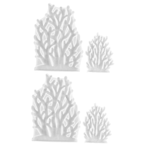 TEHAUX 2 Sätze Teiliges Diy Silikonform Korallen-design Flexible Langlebige Gießform Für Handgemachte Tischdeko Praktische Bastelhilfe Für Kreative Ornamente Einfach Zu 2 Stücke * 2 von TEHAUX