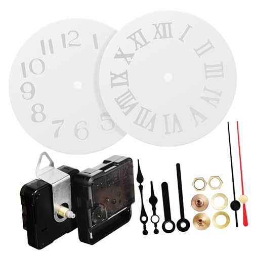 TEHAUX 2 Sätze Uhrwerk Silikonform Set Teiliges Silikon Gießformset für DIY Uhrenprojekte mit Präzisem Uhrwerk für Kreative Wanddekorationen und Reparaturen von TEHAUX