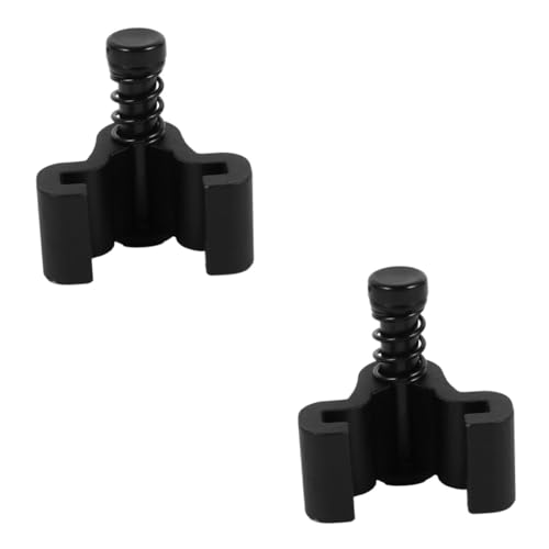 TEHAUX 2 Stck. Schwarzer Scheunentür Stopp mit Federmechanismus Verstellbarer Bodengleiter Geräuschreduzierend Langlebig Geeignet für Schiebetürbeschläge Verhindert Türschwingen und TEHAUX 2 Stck. Schwarzer Scheunentür Stopp mit Federmechanismus Verstellbarer Bodengleiter Geräuschreduzierend Langlebig Geeignet für Schiebetürbeschläge Verhindert Türschwingen und von TEHAUX