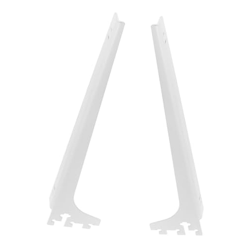 TEHAUX 2 Stk. Schwerlast Regalträger aus Kaltgewalztem Stahl Rutschfeste Oberfläche Winkelhalter für Holzregale Stabile Kleiderstangenhalterung für Schlafzimmer Bad Werkstatt Weiß TEHAUX 2 Stk. Schwerlast Regalträger aus Kaltgewalztem Stahl Rutschfeste Oberfläche Winkelhalter für Holzregale Stabile Kleiderstangenhalterung für Schlafzimmer Bad Werkstatt Weiß von TEHAUX