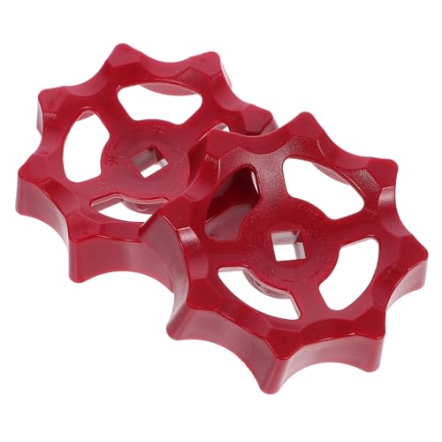 TEHAUX 2 Stück Absperrventil Handrad Vierkantloch Kunststoffgriff Rot Langlebig Wasserfest für Wasserhähne Absperrhähne Gartengeräte Ersatzgriff TEHAUX 2 Stück Absperrventil Handrad Vierkantloch Kunststoffgriff Rot Langlebig Wasserfest für Wasserhähne Absperrhähne Gartengeräte Ersatzgriff von TEHAUX