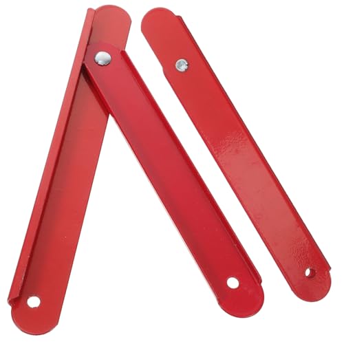 TEHAUX 2 Stück Aluminium Klappleiter Scharnier Stabile Dachbodenleiter Ersatzteile mit Roter Pulverlack Einfache Montage Faltbare Leiterstütze für Heimwerker und Reparaturen von TEHAUX