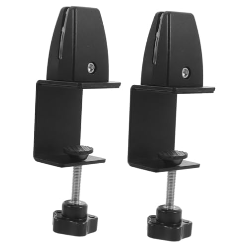 TEHAUX Schreibtisch Sichtschutz Klemme Aluminiumlegierung Schreibtisch Partition Hustenschutz Halterung Büro Partition Clips Display von TEHAUX