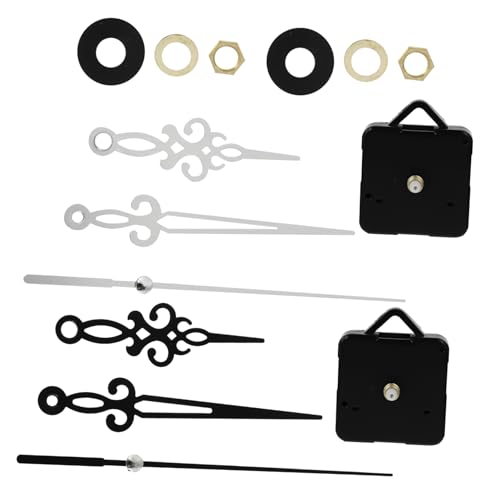 TEHAUX 2 Stück DIY Uhrwerk Lautloses Quartz Uhrwerk mit Präzisen Zeigern für Wanduhr Kompatibel mit Verschiedenen Uhrenstilen für Bastelprojekte von TEHAUX