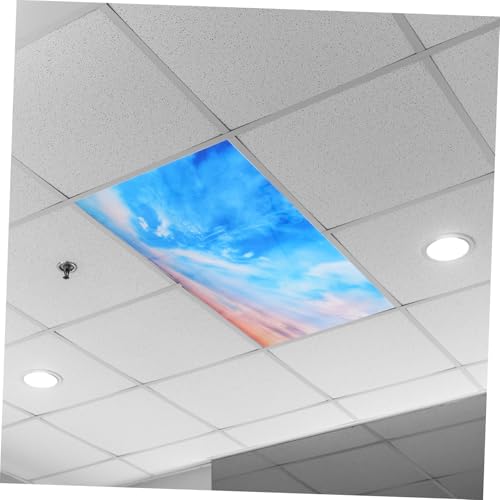 TEHAUX 2 Stück Deckenleuchten Abdeckungen aus PVC Lichtschutz für Büro Klassenzimmer Lampenschirme Ersatz Lichtblenden Dekorative Filterpaneele Einfache Montage TEHAUX 2 Stück Deckenleuchten Abdeckungen aus PVC Lichtschutz für Büro Klassenzimmer Lampenschirme Ersatz Lichtblenden Dekorative Filterpaneele Einfache Montage von TEHAUX