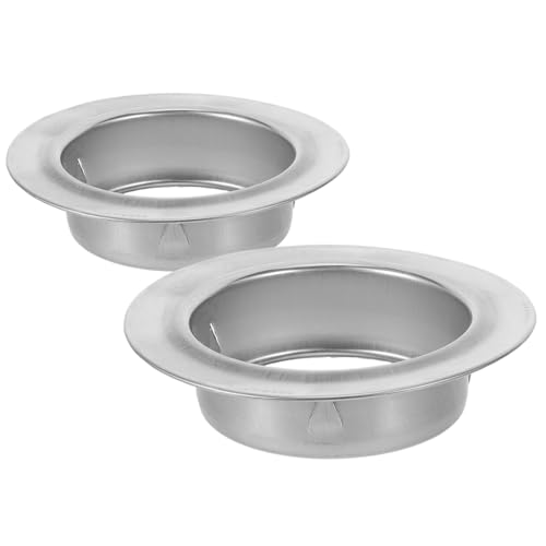 TEHAUX 2 Stück Edelstahl Dekorative Rohr-abdeckplatten Nahtlose Wandloch-abdeckung Für Heizungsrohre Bad Küche Rohrschutz Zubehör von TEHAUX