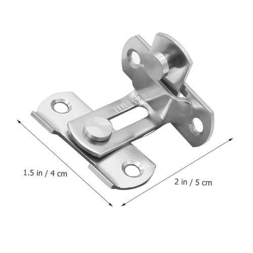 TEHAUX 2 Stück Edelstahl Türschnapper Schwerer Türriegel für Schiebetüren Scheunentore Fenster und Gartentore Beidseitig Montierbar Robust und Langlebig Einfache Installation von TEHAUX