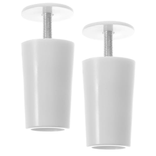 TEHAUX 2 Stück Fensterrollladen Stopper, Kunststoff Ersatzstopper für Jalousien, Endkappen für Rollläden, Weiß, 6 x 2,5 cm von TEHAUX