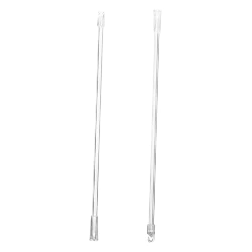 TEHAUX 2 Stück Fensterrollo Ersatzstab Langlebig Robust mit Haken für Neig Zugfunktion Vielseitiges Zubehör für Jalousien und Vorhänge von TEHAUX