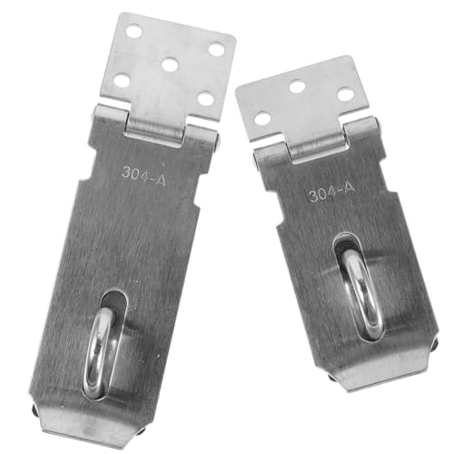 TEHAUX 2 Stück Haspenschloss Türschloss Hasp Latch für Fenster und Türen und Vielseitigkeit Rostfrei und Langlebig TEHAUX 2 Stück Haspenschloss Türschloss Hasp Latch für Fenster und Türen und Vielseitigkeit Rostfrei und Langlebig von TEHAUX