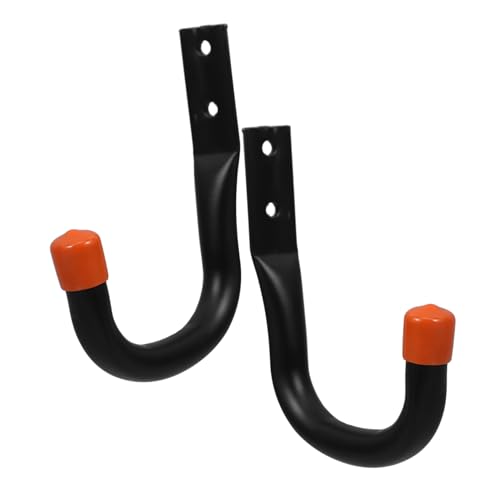 TEHAUX 2 Stück Heavy Duty Garage Wandhaken mit Schrauben Robuste Montage Multifunktionale Fahrrad Leiternhalter für Ordentliche Fahrzeug Werkzeugaufbewahrung im Garten und TEHAUX 2 Stück Heavy Duty Garage Wandhaken mit Schrauben Robuste Montage Multifunktionale Fahrrad Leiternhalter für Ordentliche Fahrzeug Werkzeugaufbewahrung im Garten und von TEHAUX