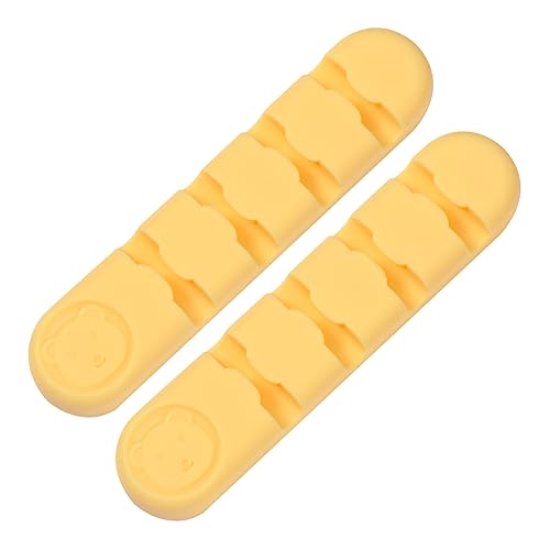 TEHAUX 2 Stück Kabelorganizer aus Silikon Selbstklebende Kabelclips für Schreibtisch Effizientes Kabelmanagement Lemon Geeignet für Ladegeräte USB Kabel und Mehr TEHAUX 2 Stück Kabelorganizer aus Silikon Selbstklebende Kabelclips für Schreibtisch Effizientes Kabelmanagement Lemon Geeignet für Ladegeräte USB Kabel und Mehr von TEHAUX