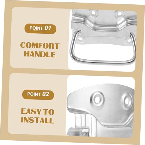 TEHAUX 2 Stück Klappbare Schwere Ring griffe aus Stahl Langlebige Zuggriffe für Werkzeugkasten Kisten und Schränke Ergonomisch Geformt Einfache Montage für Schwere Lasten und Vielseitige TEHAUX 2 Stück Klappbare Schwere Ring griffe aus Stahl Langlebige Zuggriffe für Werkzeugkasten Kisten und Schränke Ergonomisch Geformt Einfache Montage für Schwere Lasten und Vielseitige von TEHAUX