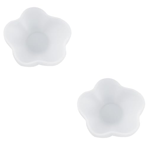 TEHAUX 2 Stück Kristall Epoxid Formplatte Kleine Formen Basteln Silikonplatte Harzform Runde Form Für Harz Große Kristall Harzform Trsy Harzschalenform DIY Formschale Weißes von TEHAUX