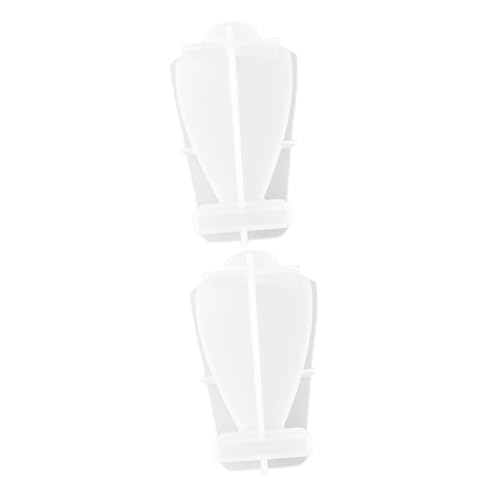 TEHAUX 2 Stück Kristallkleber Halskettenform DIY Aufbewahrungsregal Display Stützform Schmuckständerform Silikongestell DIY Form Halsketten Rack Form Halsketten Displayständer von TEHAUX