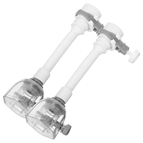 TEHAUX 2 Stück Küchenwasserhahn Verlängerung Aufsatz Einstellbarer Spritz Sprühkopf Universeller Wasserhahnaufsatz für Spüle Wassersparender und Einfacher Installationssprayer von TEHAUX