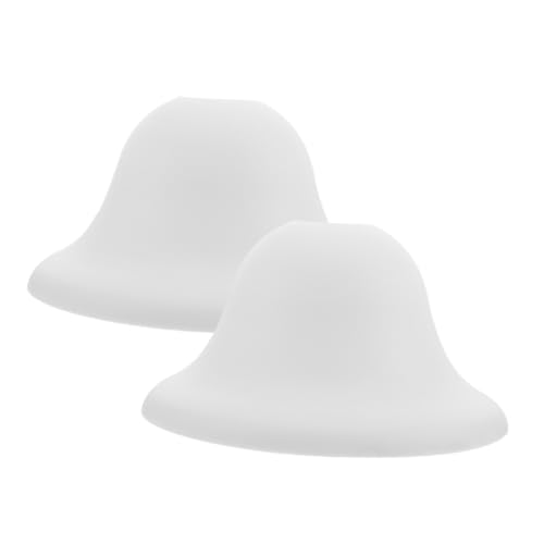 TEHAUX 2 Stück Kunststoff Lampenschirm Abdeckung Pilzform Mittelloch für Tischlampe Gartenlicht Flurlampe Einfach zu Montieren Langlebig und Stabil von TEHAUX