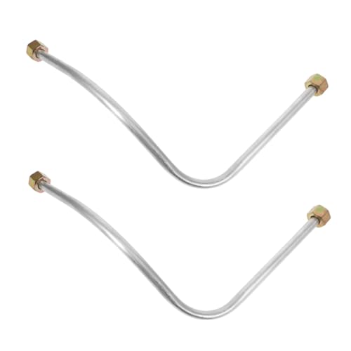 TEHAUX 2 Stück Leichtes Aluminium Auspuffrohr Kompatibel mit Luftkompressor Modellen Sicherer Sitz Einfache Montage Industrietauglich Ersatzteil von TEHAUX