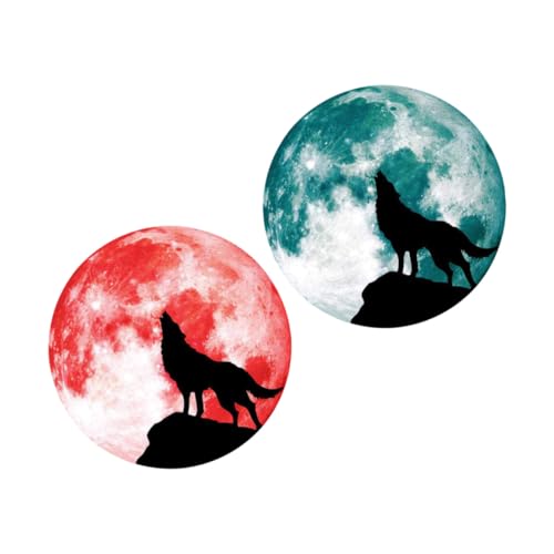 TEHAUX 2 Stück Leuchtende Mond Wolf Wandsticker Fluoreszierende Aufkleber Selbstklebend Wasserfest für Schlafzimmer Wohnzimmer Halloween Dekoration Glühende Wandtattoos TEHAUX 2 Stück Leuchtende Mond Wolf Wandsticker Fluoreszierende Aufkleber Selbstklebend Wasserfest für Schlafzimmer Wohnzimmer Halloween Dekoration Glühende Wandtattoos von TEHAUX