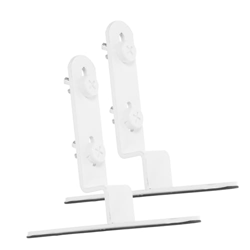 TEHAUX 2 Stück Metall Pegboard Halter Weiß Tischklemme Stecktafel Befestigung ohne Bohren Stabiler Arbeitsplatz Organizer Vielseitiger Ständer für Büro Werkstatt und Zuhause von TEHAUX