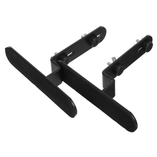 TEHAUX 2 Stück Metall Pegboard Halterung Tisch Organizer Flexibel Verstellbar Stabile Wand Schreibtischhalterung für Büro und Zuhause Dunkles Design von TEHAUX
