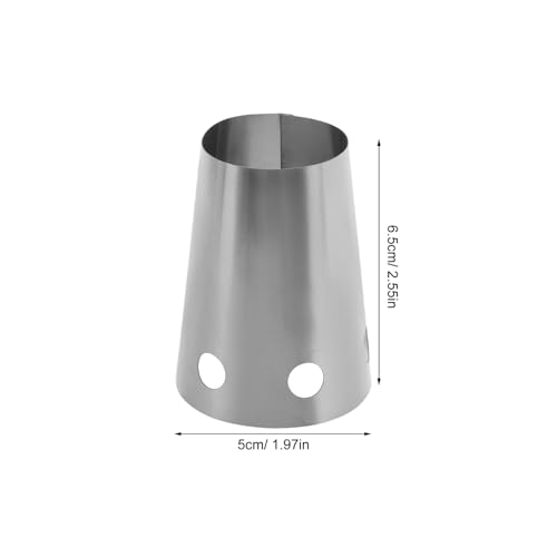 TEHAUX 2 Stück Metallischer Alkoholbrenner Windschutz Tragbarer Labor windschirm für Chemische Experimente Verbessert und Effizienz bei Outdoor Schullaboranwendungen von TEHAUX