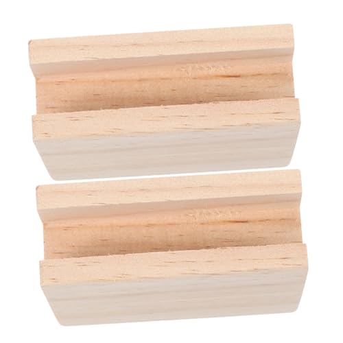 TEHAUX 2 Stück Möbelerhöhung aus Robustem Holz Hohe Möbelbeine Erhöhung mit Anti rutsch Funktion für Bett Sofa Schrank Couch zur Praktischen Stauraum erweiterung von TEHAUX