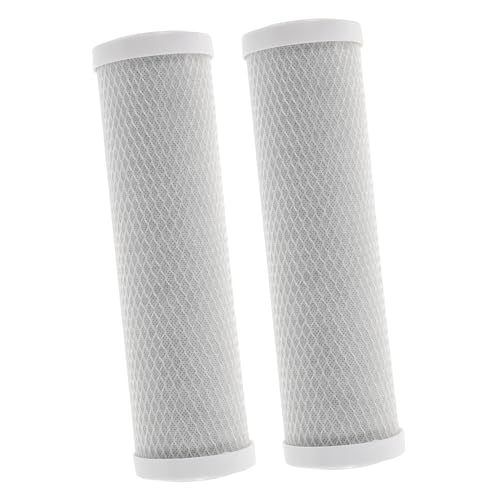 TEHAUX 2 Stück PP Cotton Wasserfilterpatrone Komprimierter Aktivkohlefilter Haushalts Wasseraufbereiter Ersatzfilter für Sauberes Frisches Trinkwasser Einfache Installation Langlebig und von TEHAUX
