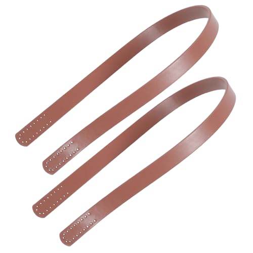 TEHAUX 2 Stück PU Leder Taschengriffe Ergonomische Ersatzgriffe für DIY Handtaschen Leichte Strapazierfähige Tragegriffe für Umhängetaschen Clutch und Tote in Klassischem Hellbraun TEHAUX 2 Stück PU Leder Taschengriffe Ergonomische Ersatzgriffe für DIY Handtaschen Leichte Strapazierfähige Tragegriffe für Umhängetaschen Clutch und Tote in Klassischem Hellbraun von TEHAUX