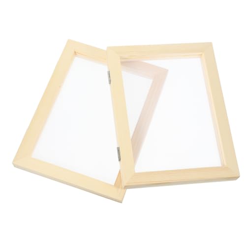 TEHAUX 2stücke Holzrahmen Für Papierherstellung DIY-papierform Handgeschöpftes-Papier-Bildschirm Werkzeug Zur Papierherstellung Aus Holz von TEHAUX
