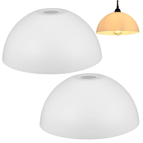 TEHAUX 2 Stück Pilzförmiger Lampenschirm Mittelloch Tischleuchte Lampenabdeckung Langlebig Einfache Montage Geeignet für Schlafzimmer Wohnzimmer Beleuchtung von TEHAUX