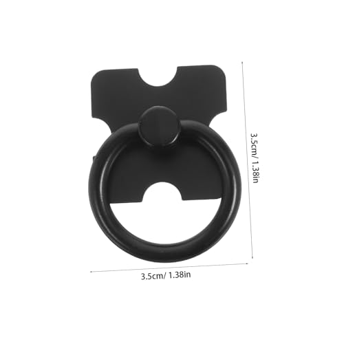 TEHAUX 2 Stück Schwarze Metall Schrankknöpfe Modern Kreative Runde Griffe für Kommoden Kleiderschränke Tv Möbel Zubehör aus Zinklegierung Komfortabel Griff TEHAUX 2 Stück Schwarze Metall Schrankknöpfe Modern Kreative Runde Griffe für Kommoden Kleiderschränke Tv Möbel Zubehör aus Zinklegierung Komfortabel Griff von TEHAUX