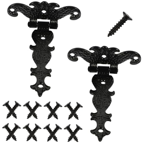 TEHAUX 2 Stück Schwere Gartentor scharnier aus Eisen Robuste Torbänder für Holztore Außen Rostfrei Langlebig Flexibel und Leise Einfache Montage für Garten Schuppentüren TEHAUX 2 Stück Schwere Gartentor scharnier aus Eisen Robuste Torbänder für Holztore Außen Rostfrei Langlebig Flexibel und Leise Einfache Montage für Garten Schuppentüren von TEHAUX