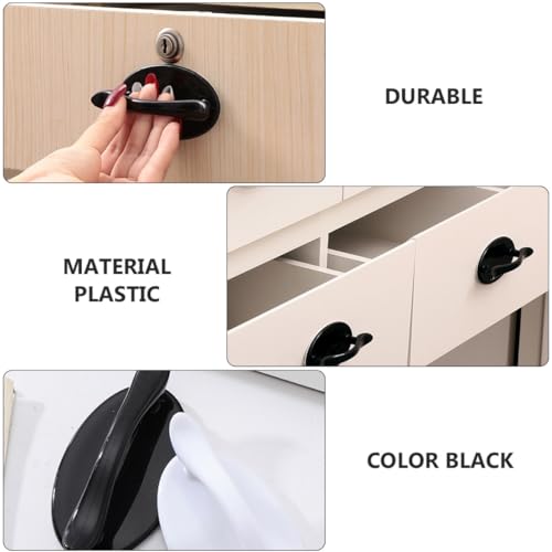 TEHAUX 2 Stück Selbstklebender Türgriff Schwarz Bohrfreie Möbelgriffe für Schrank Schublade Kommode Balkontür Langlebiger Glatter Klebegriff für Küche Wohnzimmer Schlafzimmer TEHAUX 2 Stück Selbstklebender Türgriff Schwarz Bohrfreie Möbelgriffe für Schrank Schublade Kommode Balkontür Langlebiger Glatter Klebegriff für Küche Wohnzimmer Schlafzimmer von TEHAUX