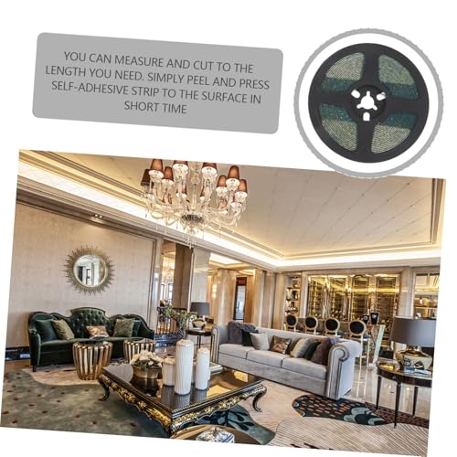 TEHAUX 2 Stück Selbstklebendes Dichtungsband Wasserdichtes Fliesen fugendichtungsband für Boden Türspalten und Decken Staub Ölresistent Vielseitig Zuschneidbar Einfache Montage von TEHAUX