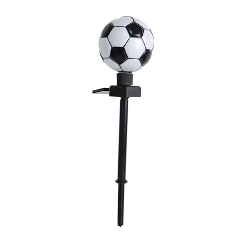 TEHAUX 2 Stück Solar LED Gartenlampen Fußball Design Solarbetriebene Außenleuchten für Rasen und Garten Wetterfest Einfache Installation Energiesparende Dekorative Solar Gartenstecker von TEHAUX