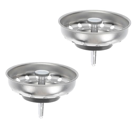 TEHAUX 2 Stück Teiliges Edelstahl Spülbecken Sieb Abflussloch Abdeckung mit Gewinde Rostfrei Langlebig Installieren Küchenabfluss Filter für Waschbecken und Spüle TEHAUX 2 Stück Teiliges Edelstahl Spülbecken Sieb Abflussloch Abdeckung mit Gewinde Rostfrei Langlebig Installieren Küchenabfluss Filter für Waschbecken und Spüle von TEHAUX