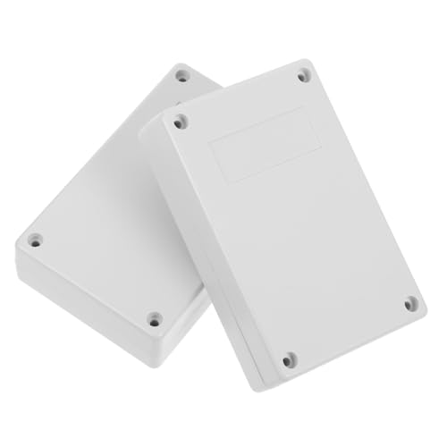 TEHAUX 2 Stück Teiliges Elektrisches Anschlussgehäuse Kunststoff Wetterbeständige Verteilerbox für Schalter und Steckdosen Schutzgehäuse für Elektronische Leiterplatten Schnelle Montage von TEHAUX